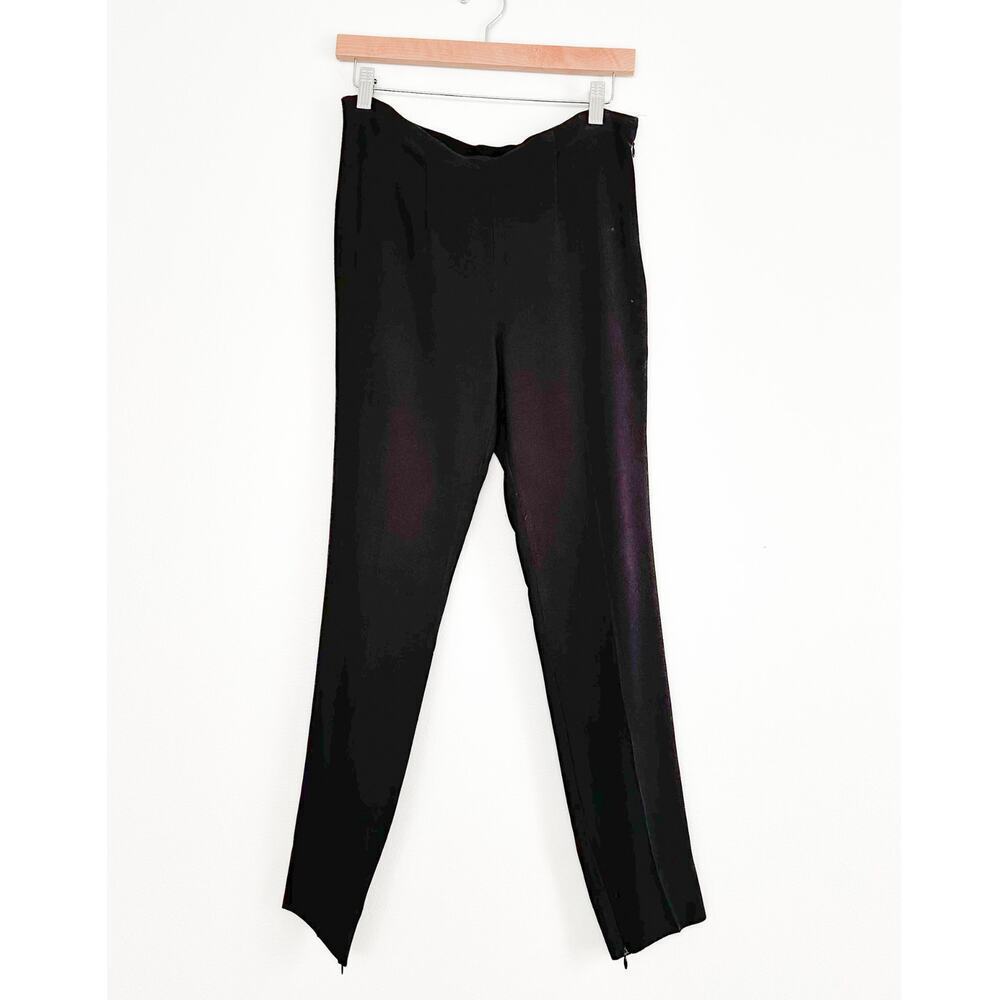 Les Copains Black Tapered Zip Ankle Dress Trouser Pants (IT 40 or US 4)